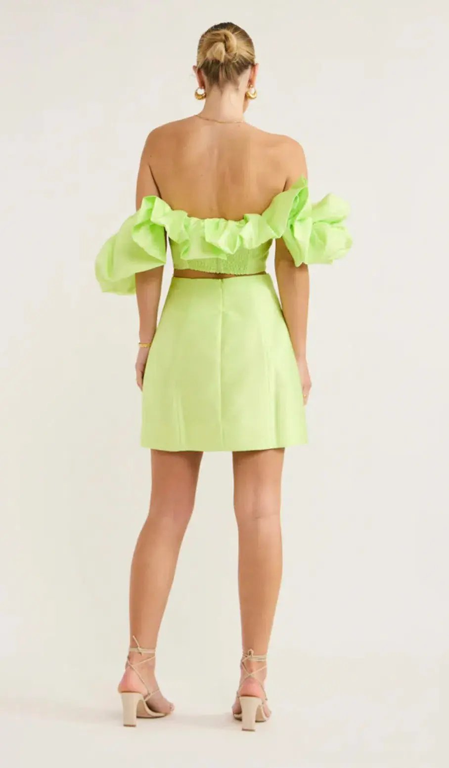 Alemais Suzi Off Shoulder Mini Green Size AU 10 photo 2