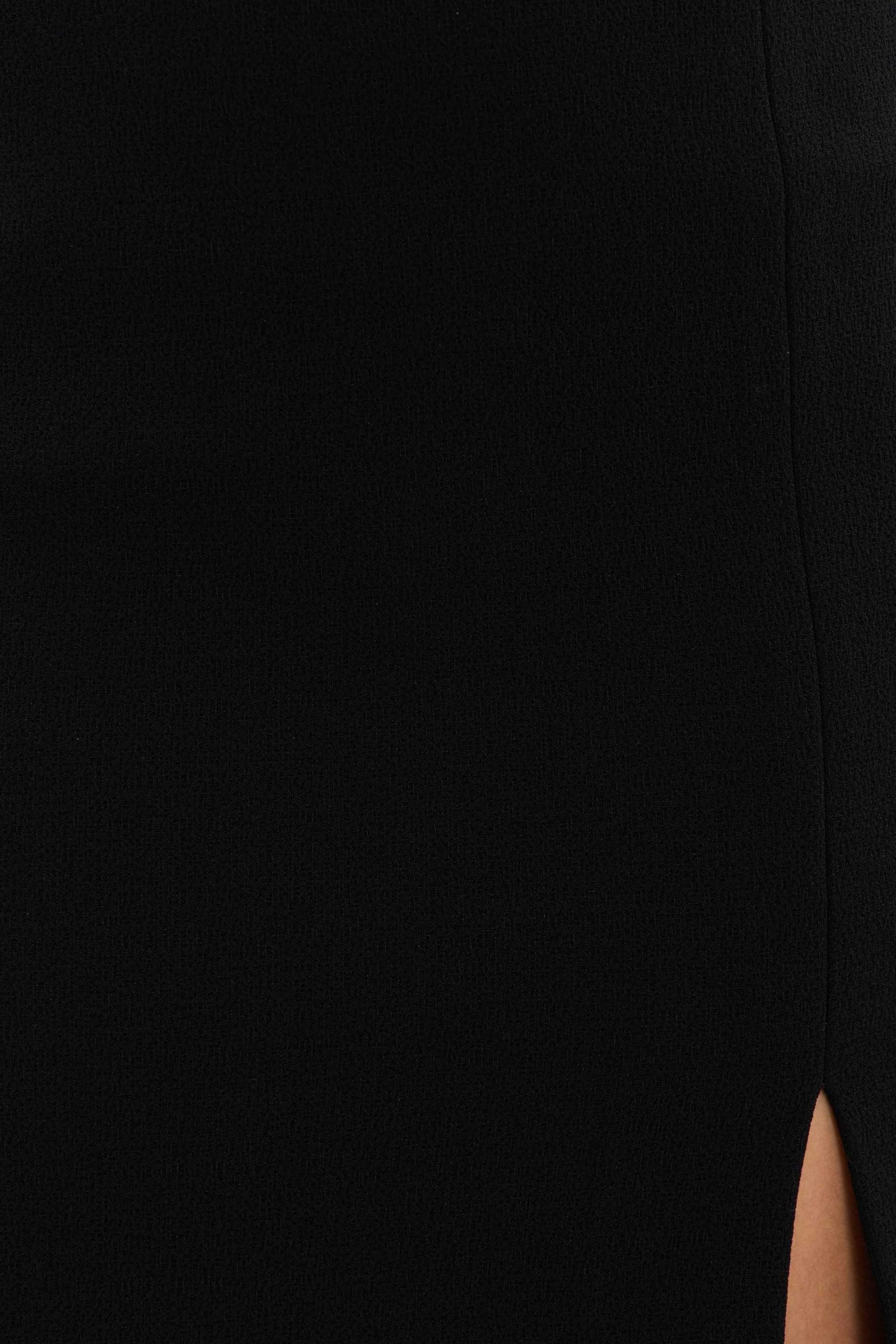 Rina Split Gown in Black photo 12