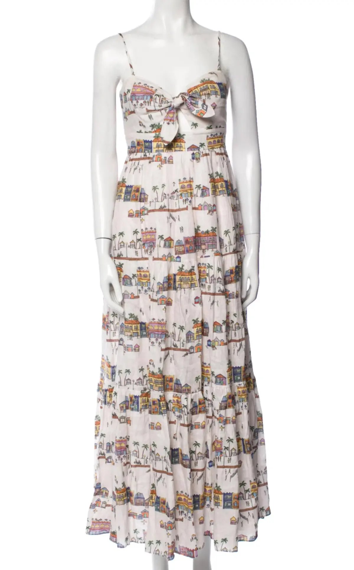 Zimmerman Mae Dress Maxi Print Size AU 8 photo 3