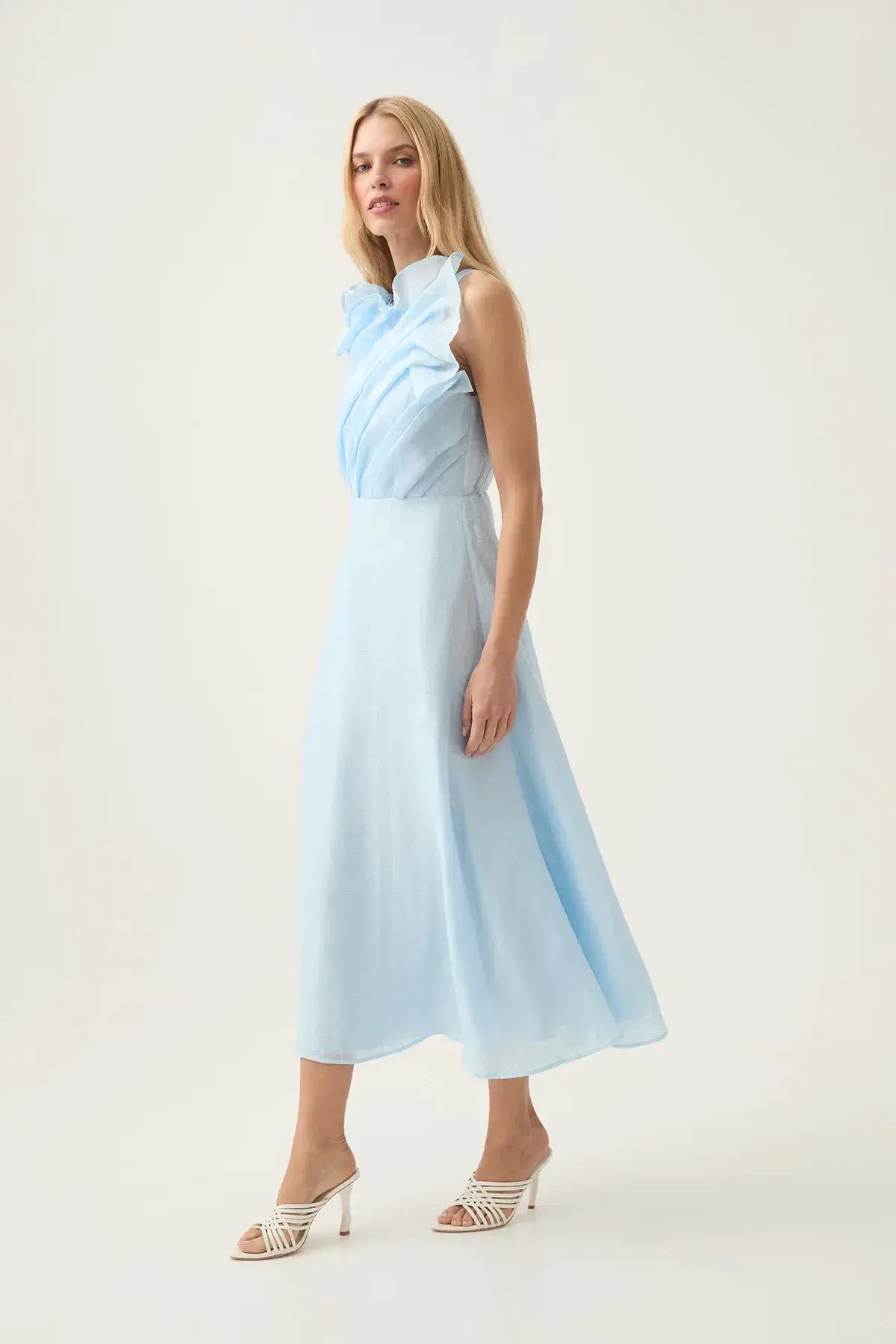 Aje Genesis Midi Dress Blue  Size 8 photo 2