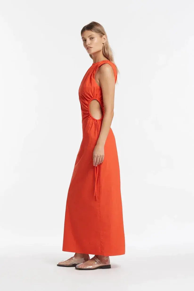 Sir the Label Anja Cut Out Dress Orange Red Size 2 (AU 10) photo 2