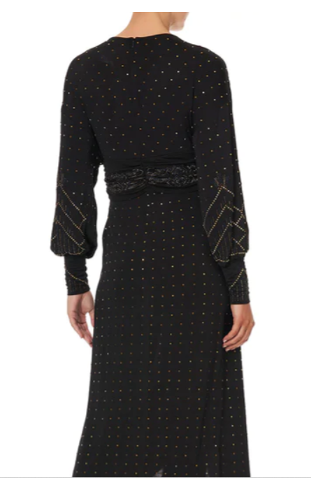 CAMILLA Belted Jersey Dress Dripping In Deco photo 2