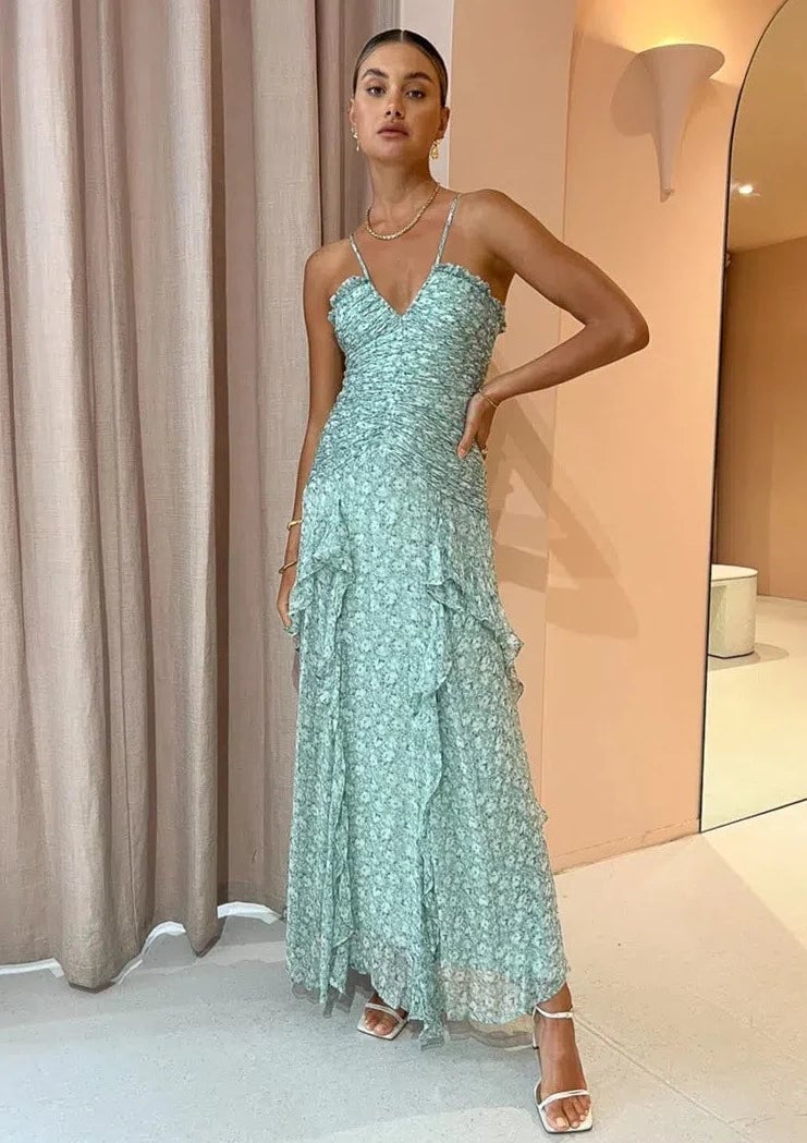 Shona Joy Aurore Ruched Frill  Maxi Dress photo 2