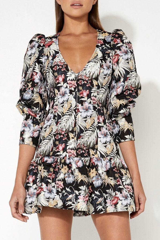 Mossman Secret Garden Mini Dress Black Floral 8 photo 3