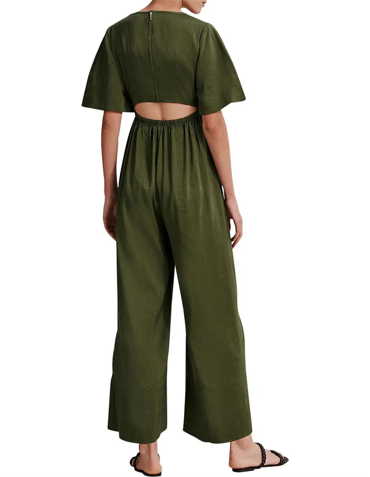 Country Road Tailored Jumpsuit Green Size 12 photo 2