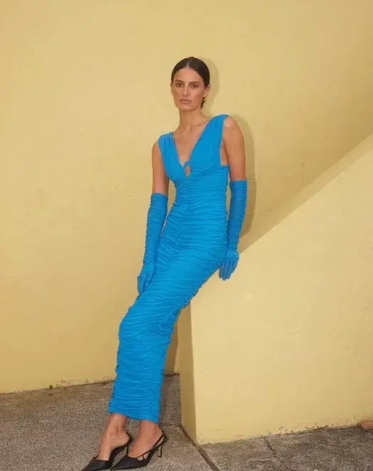 Eliya The Label Anna Dress Blue Size 10 photo 2
