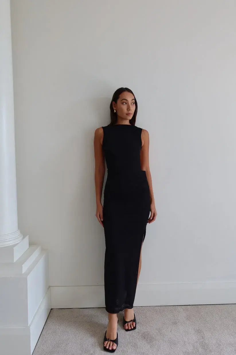 She is Olla Luelle Maxi Dress Black Size S / AU 8 photo 2