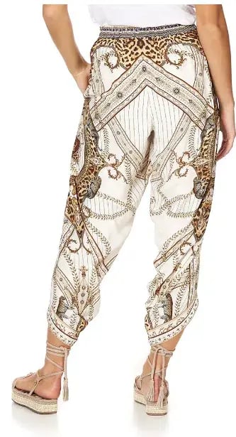 Camilla Pants, Bralette & Scarf - Mind Your Manor Print Size 8/XS photo 2