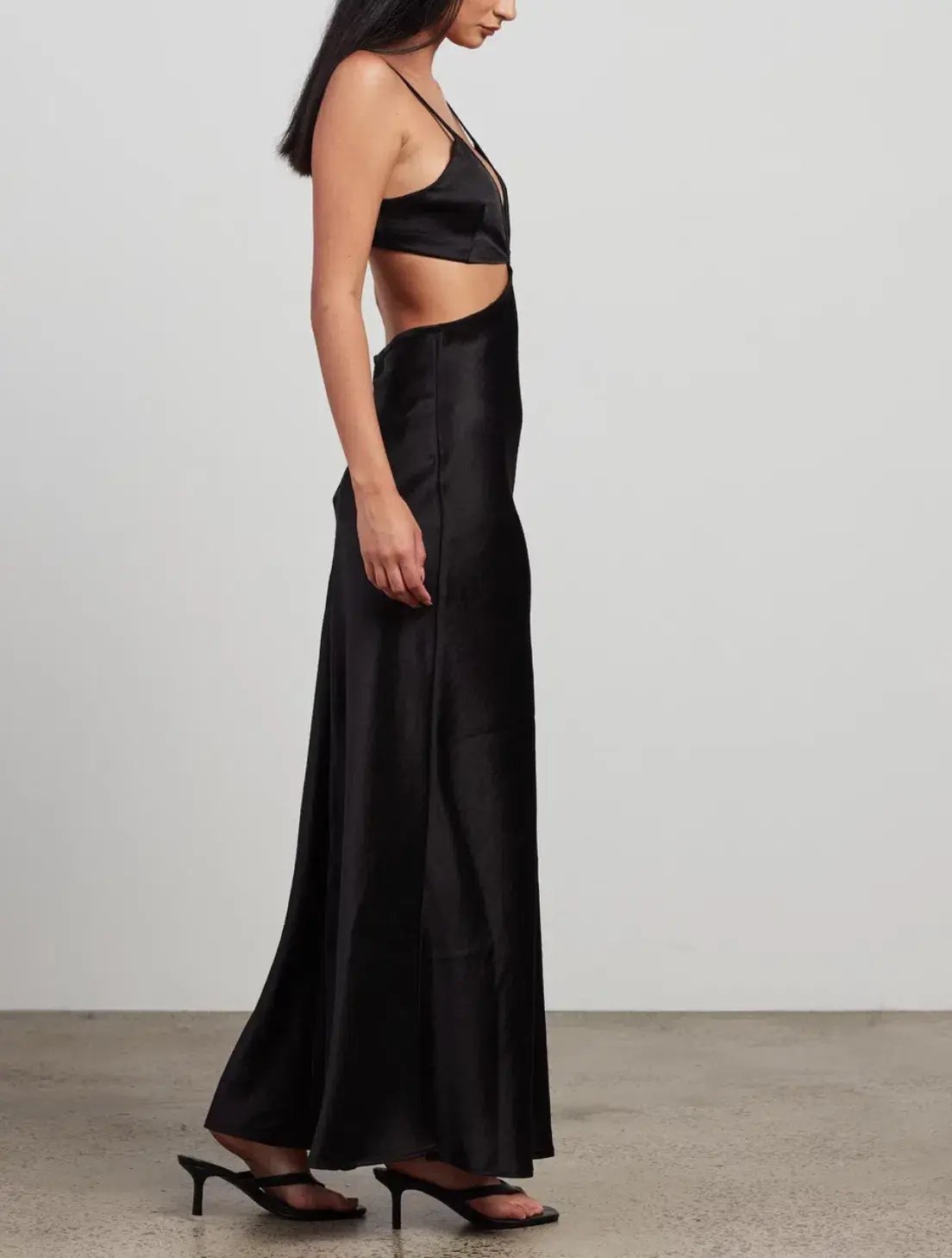 Bec & Bridge Veronique Cut Out Maxi Dress - Black - Size 8 photo 6