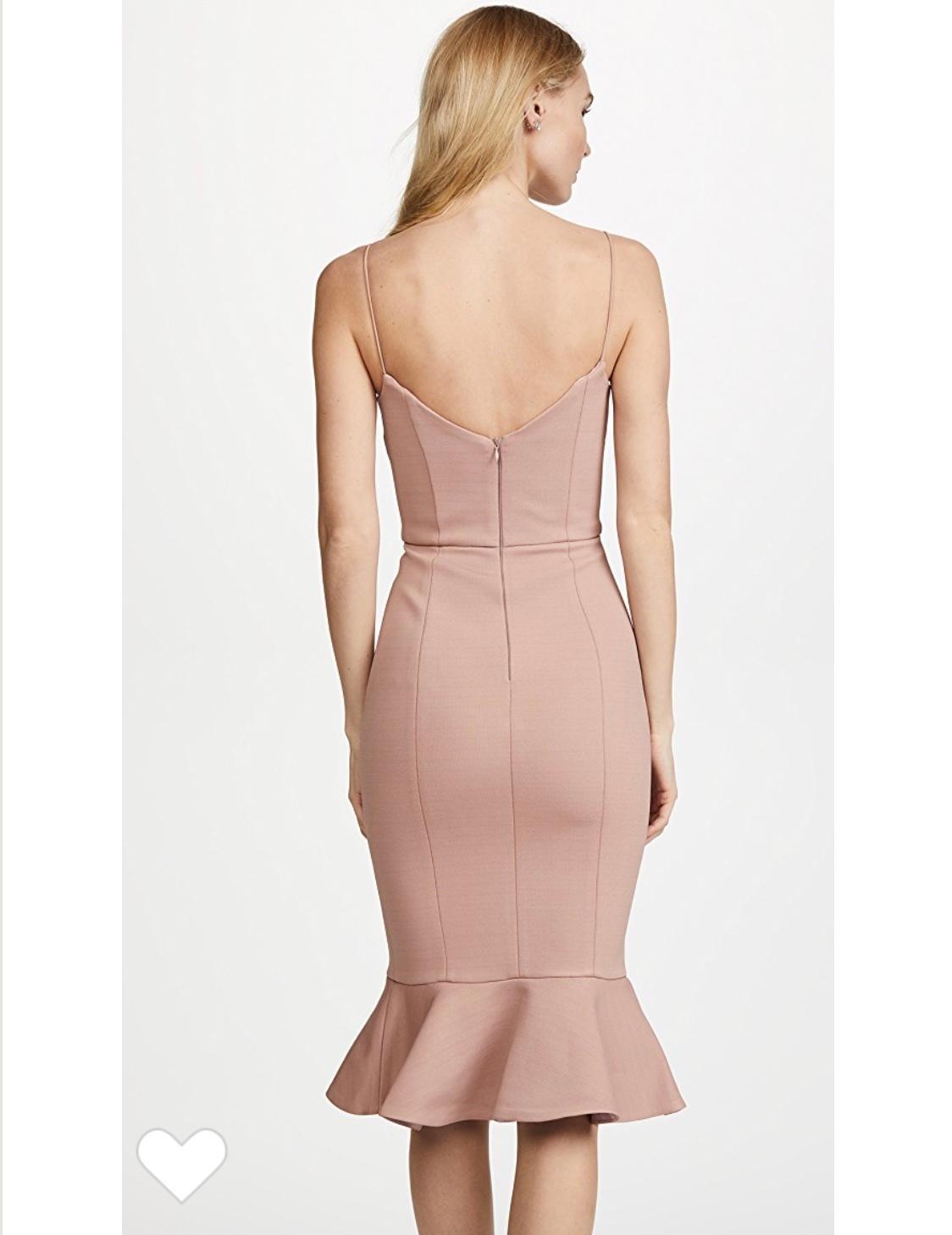 Nicholas Flip Hem Bra Bandage Dress in Nude Size 0 photo 3