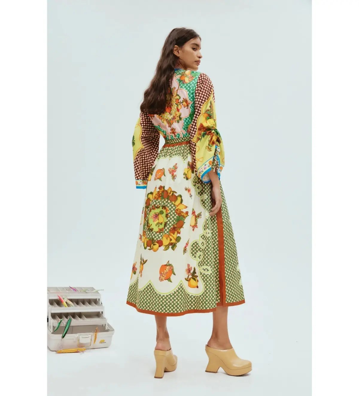 Alemais Lemonis Shirtdress Multi Print Size 16 photo 4