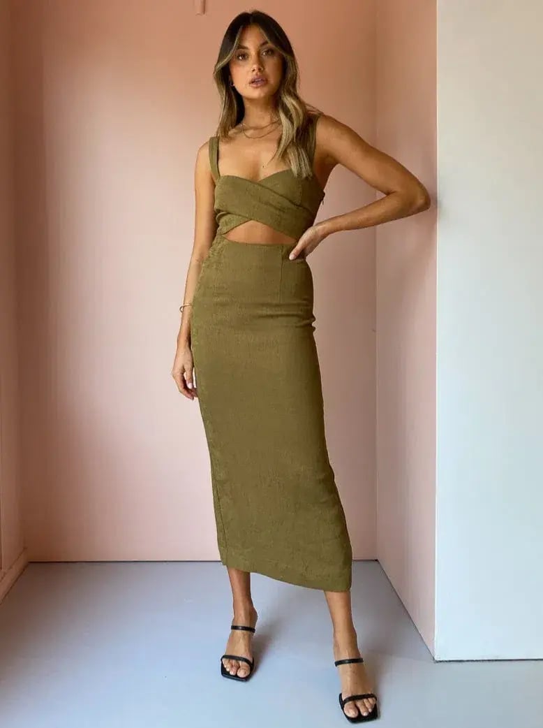 Shona Joy Simone Dress Green Size 10 photo 2