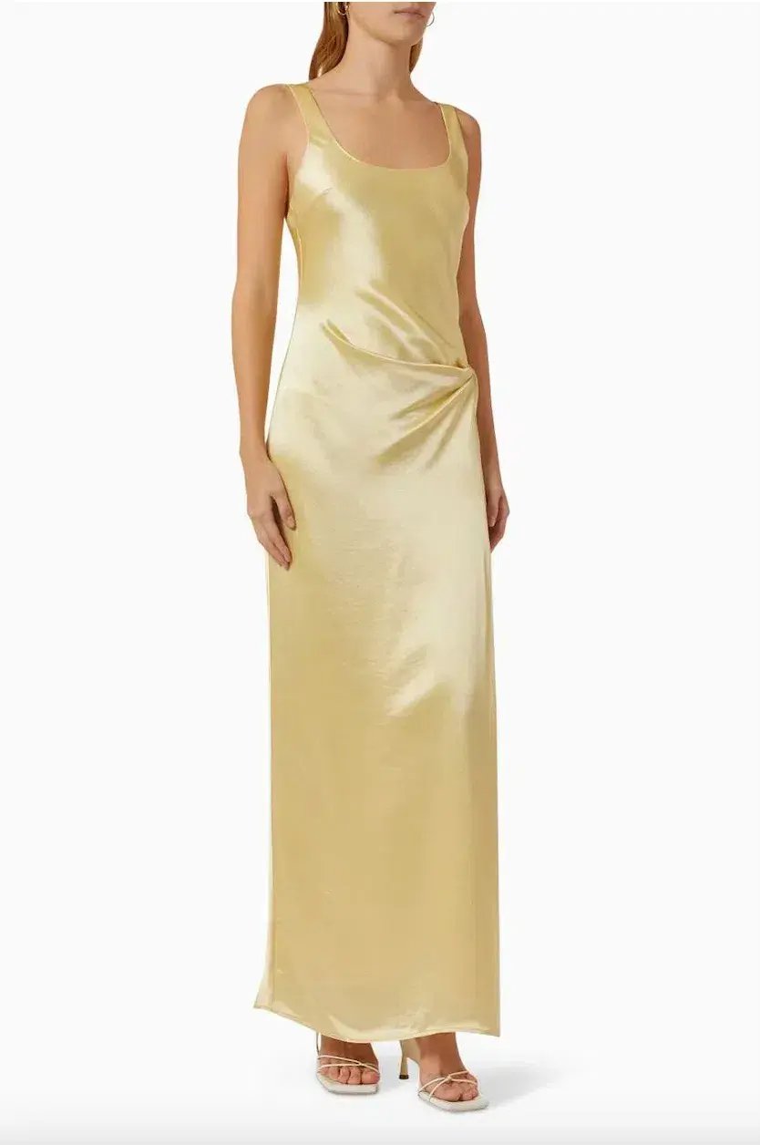 Anna Quan Etta Dress Champagne/Yellow Size 12 photo 4