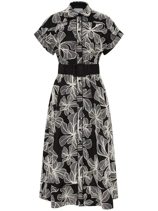 Rebecca Vallance Amira Short Sleeve Midi Dress Floral Size 18 photo 4