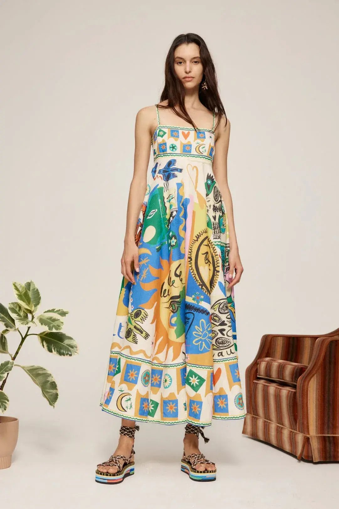 Alemais Soleil Sundress Print Size 8 photo 2