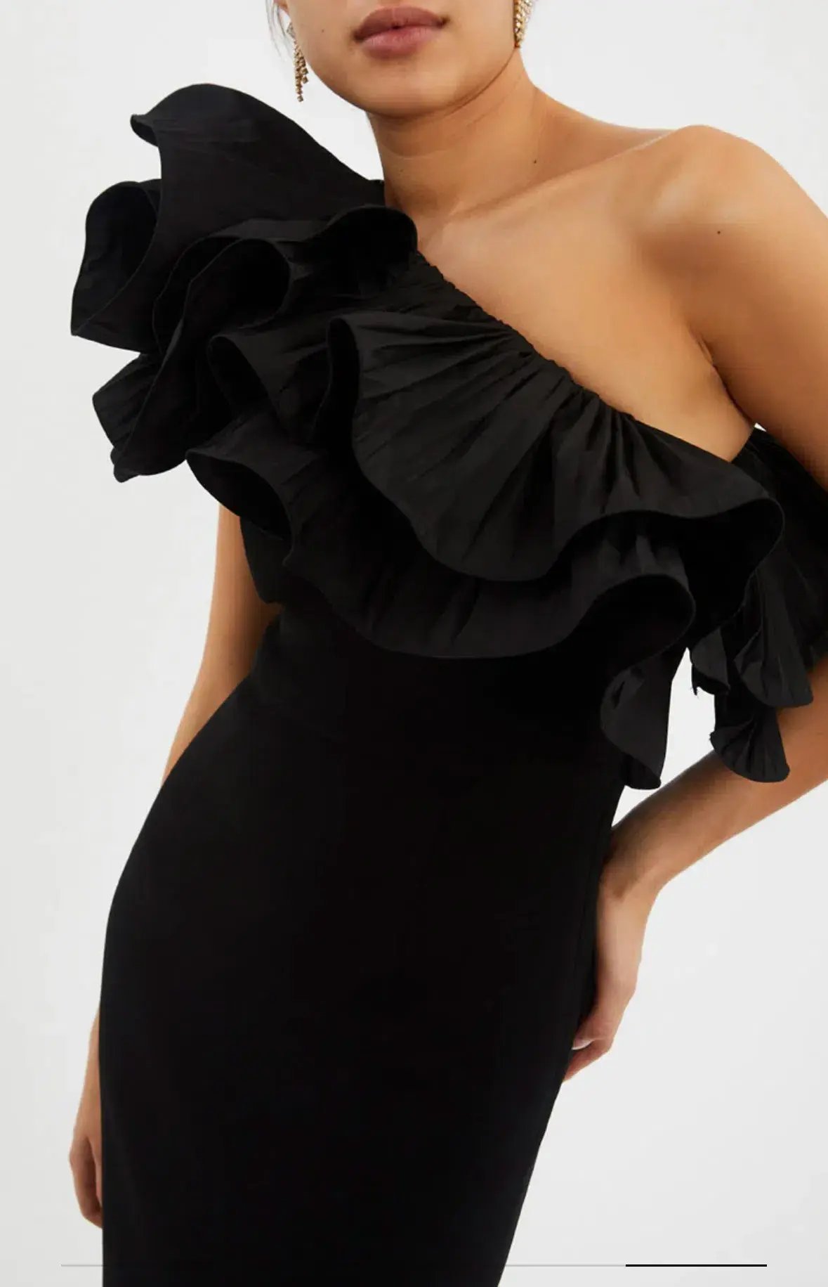 Rebecca Vallance Chloe Gown Black Size 10 photo 2