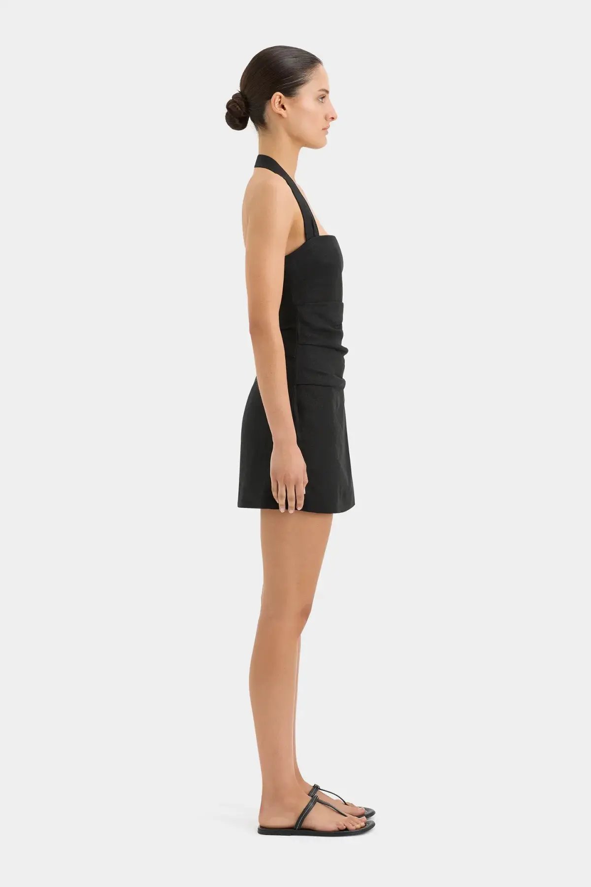 Sir The Label Noemi Halter Mini Dress in Black Size 1 / AU 8 photo 3