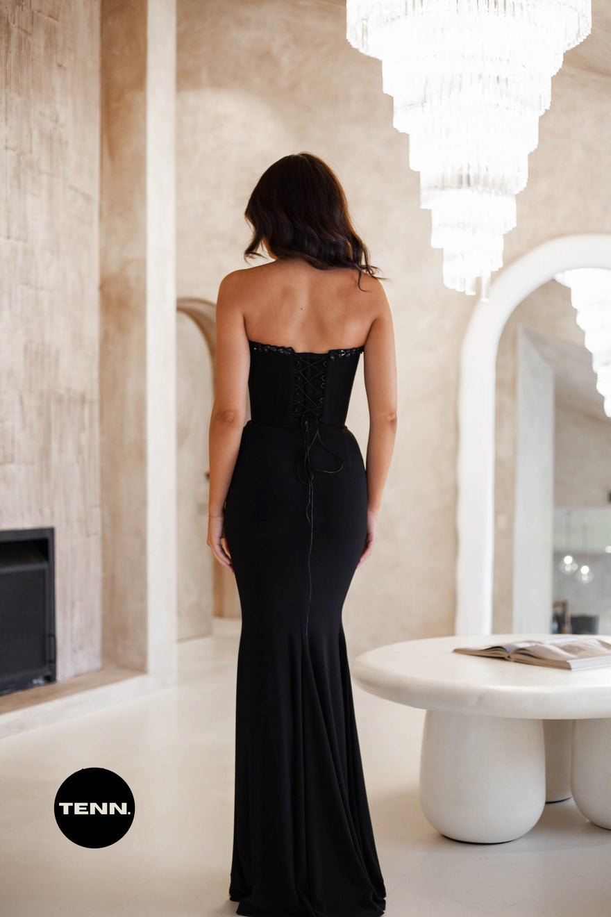Albina Dyla Victorie Gown - Black photo 3