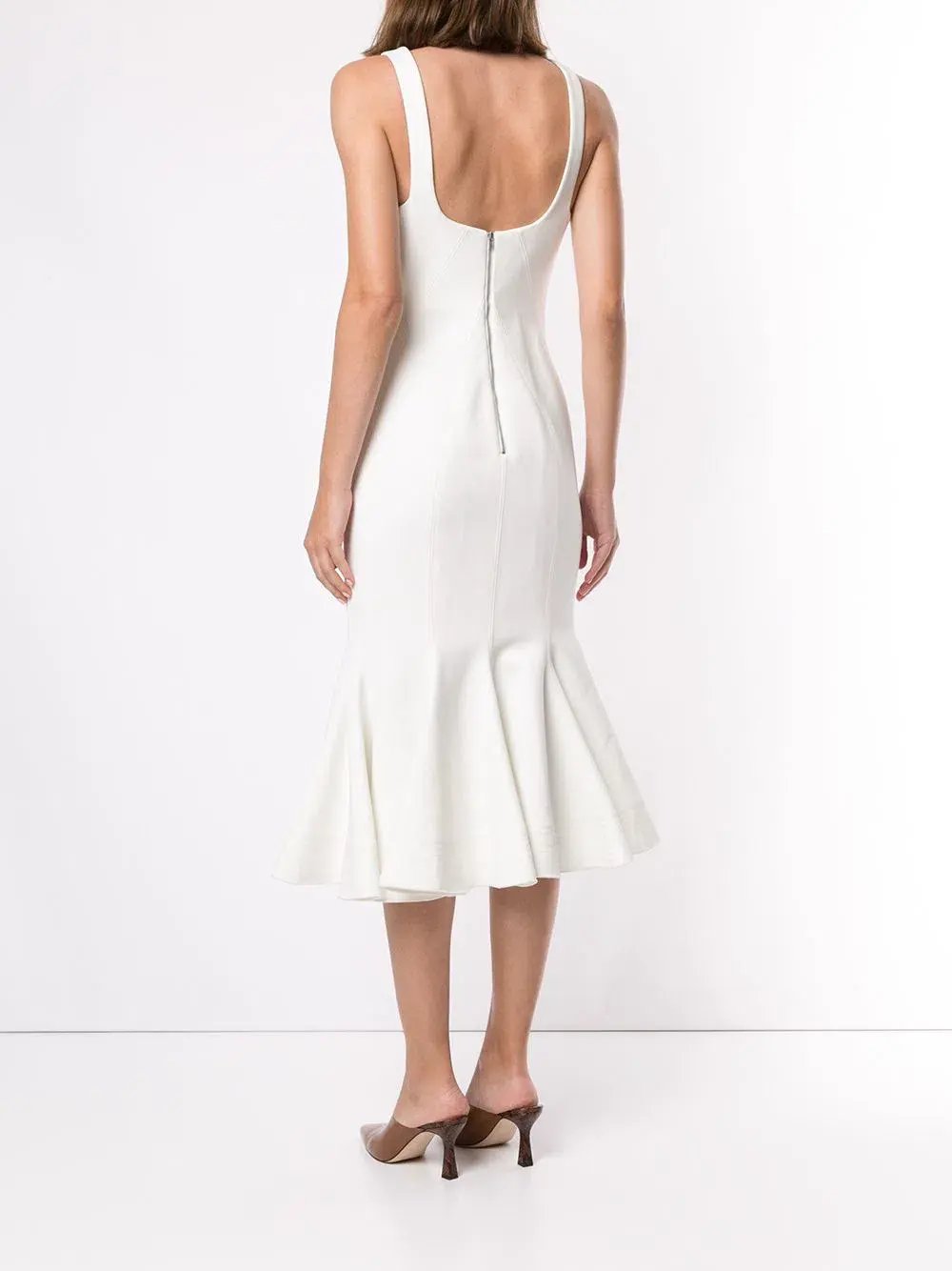Acler Mawson Midi Dress White Size 12 photo 4
