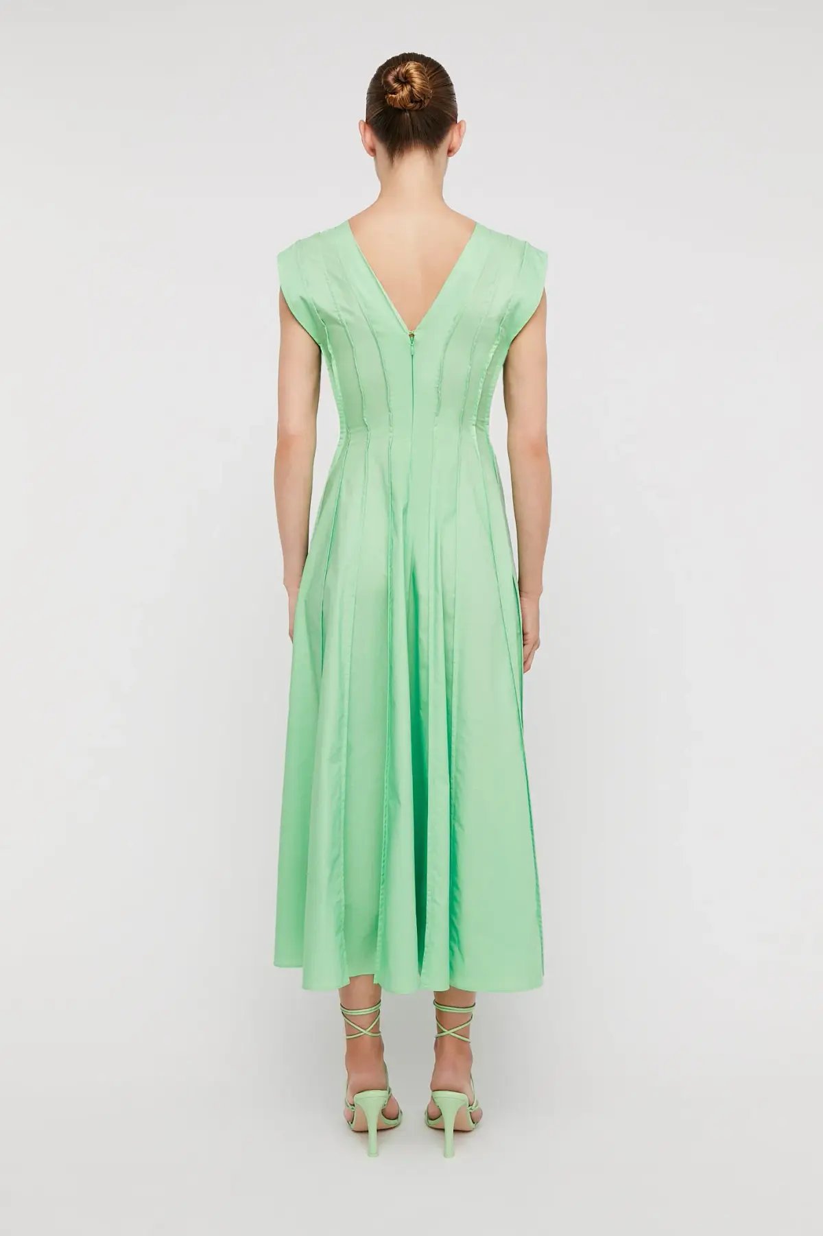 Scanlan Theodore Parachute French Seam Dress in Spearmint Size 14 photo 3