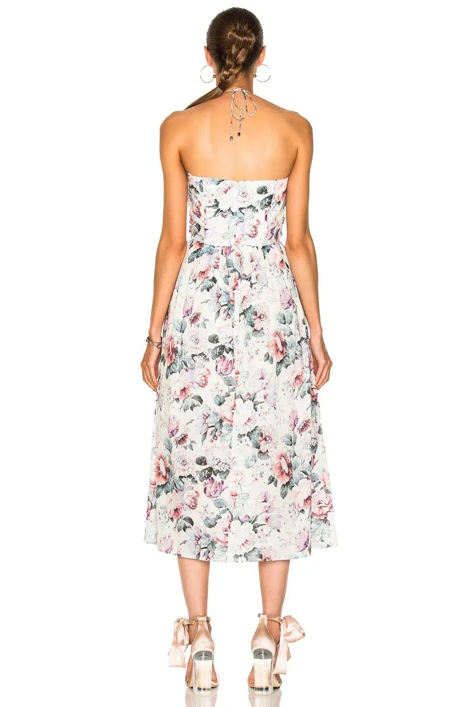 Zimmermann Jasper Tie Dress Floral Size 8 photo 3