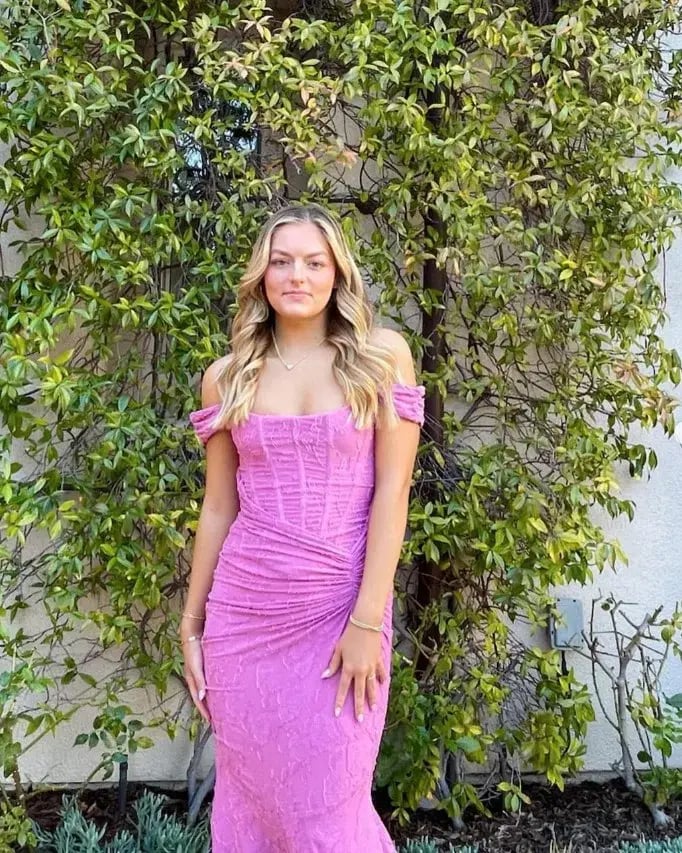 House of CB Cesca Rose Pink Floral Maxi Dress Pink Size S/AU 8-10 photo 4