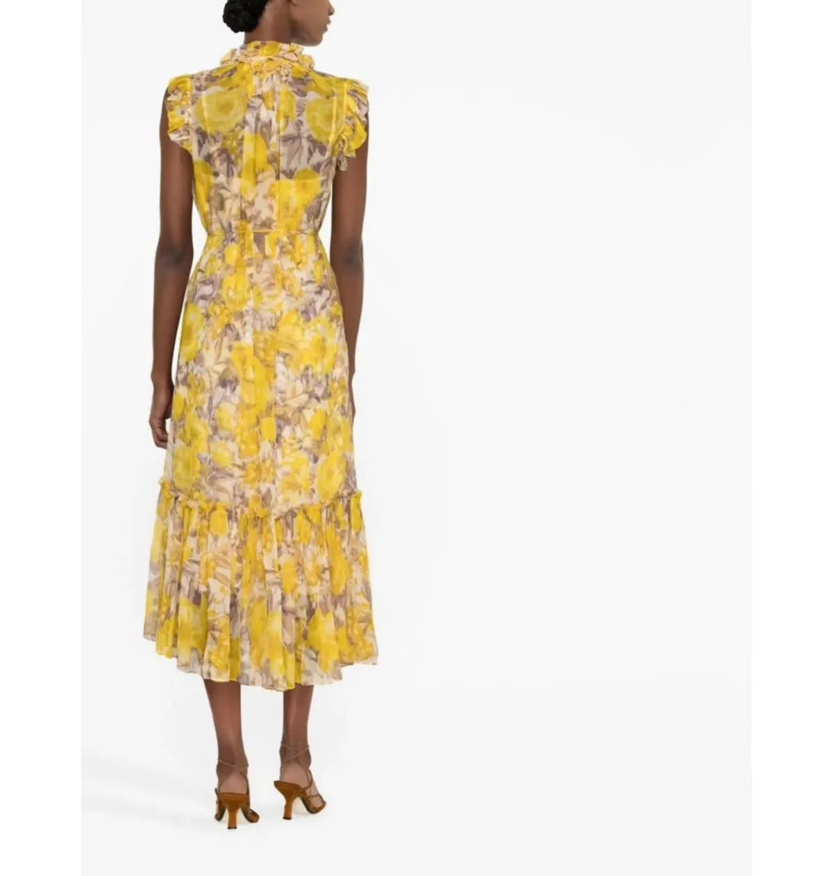 Zimmermann High Tide Flutter Dress Yellow Size 1 / AU 10 photo 2