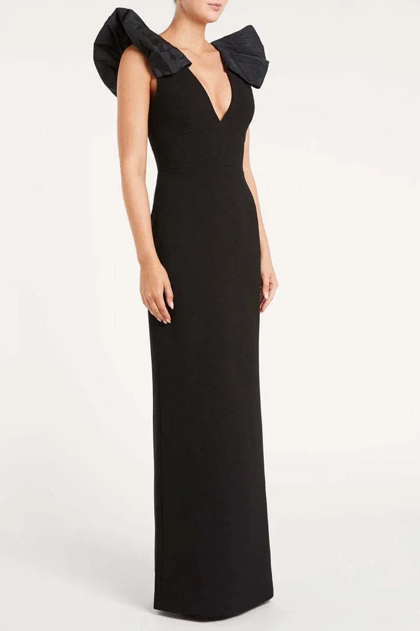 Rebecca Vallance Katie Gown in Black Size 10 photo 2