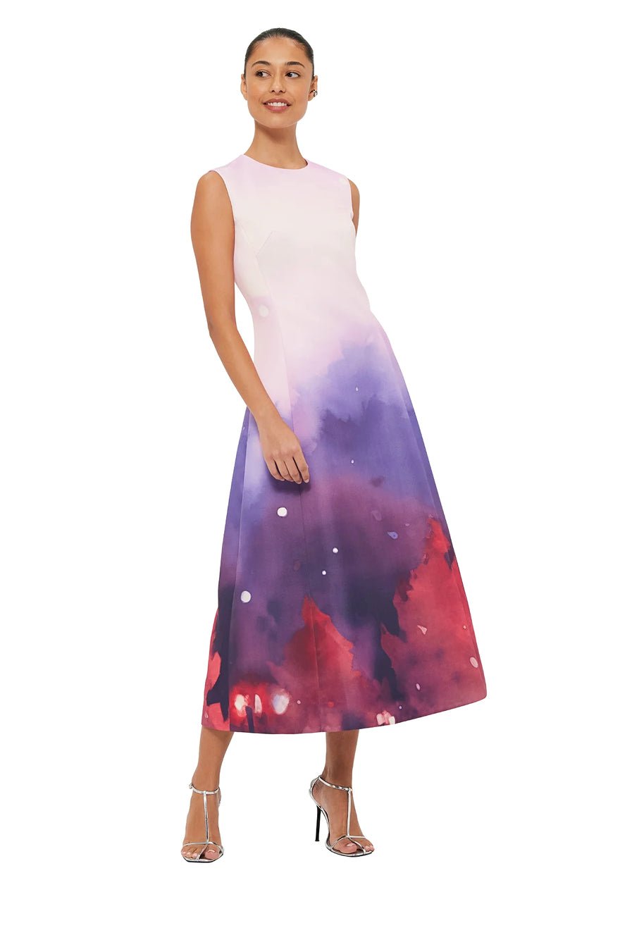 Leo Lin Cleo Sleeveless Midi Dress - Fairground Print photo 2