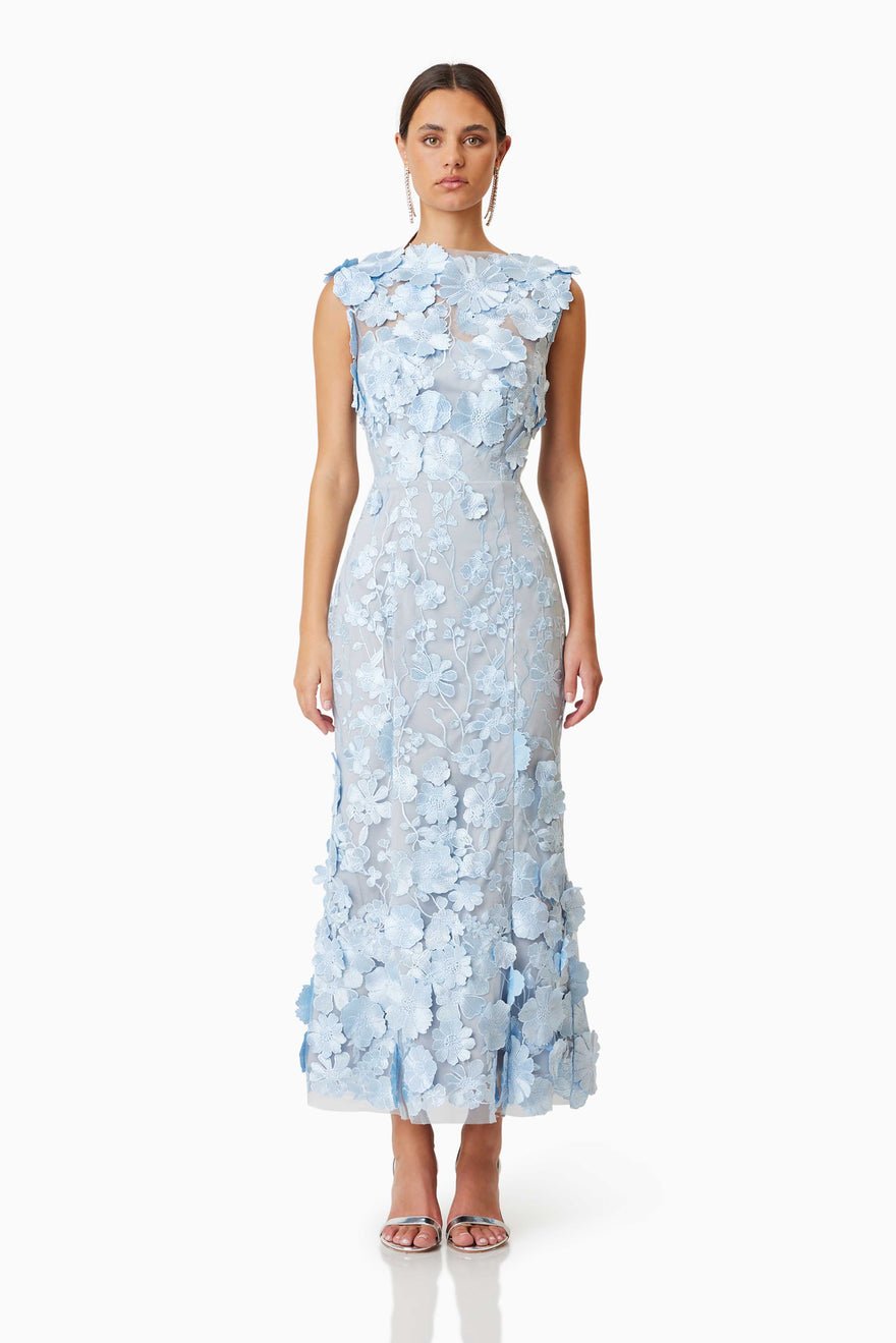 Elliatt Selene Cocktail Dress - Blue photo 4