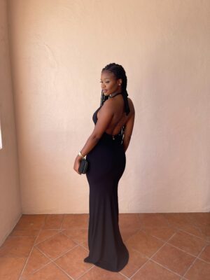 Nookie Illegal Halter Gown Black photo 2