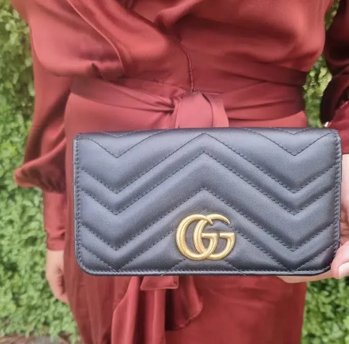 Gucci Calfskin Matelasse Mini Bag Black photo 2