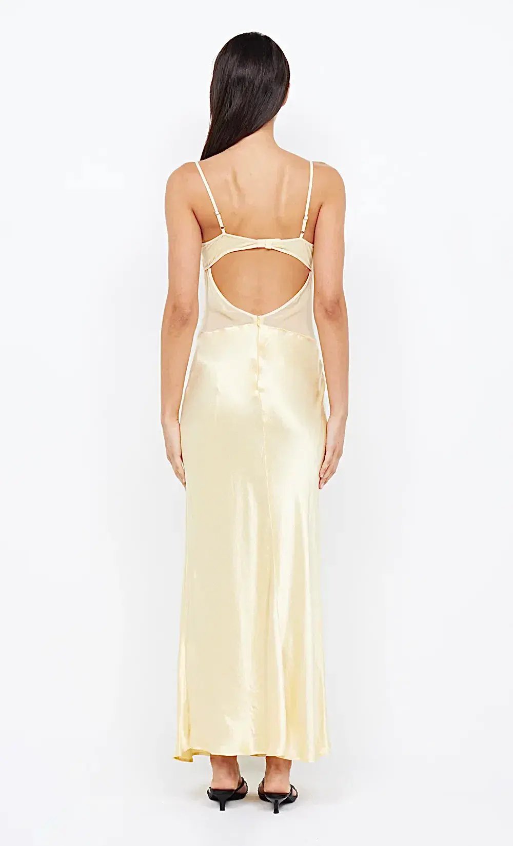 Bec & Bridge Margot V Maxi Dress in Butter Yellow Size 6 photo 3