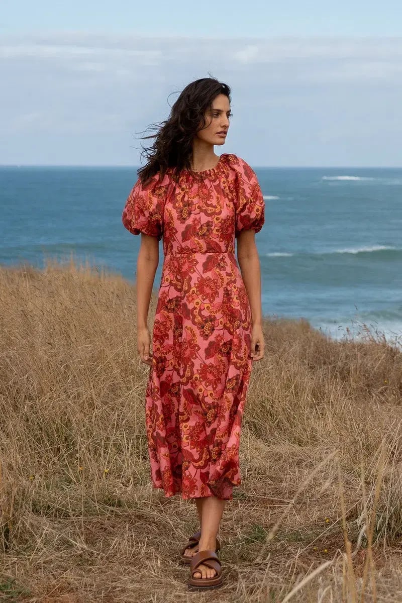 Steele Lola Midi Dress Chambertin Size S / AU 8 photo 4