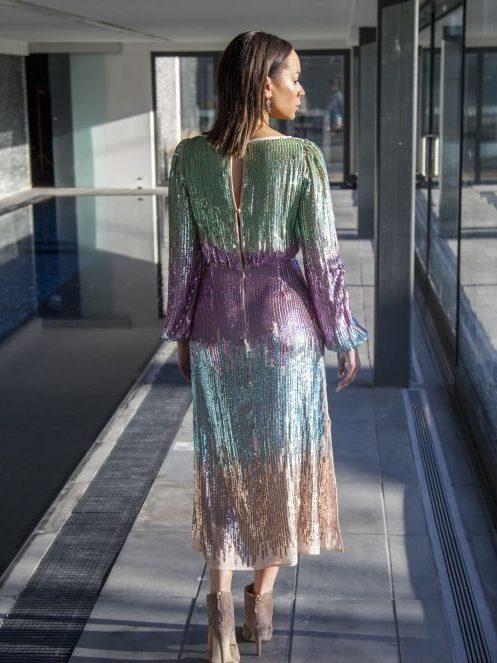 Rixo London Coco Multi sequin dress Size12 photo 2