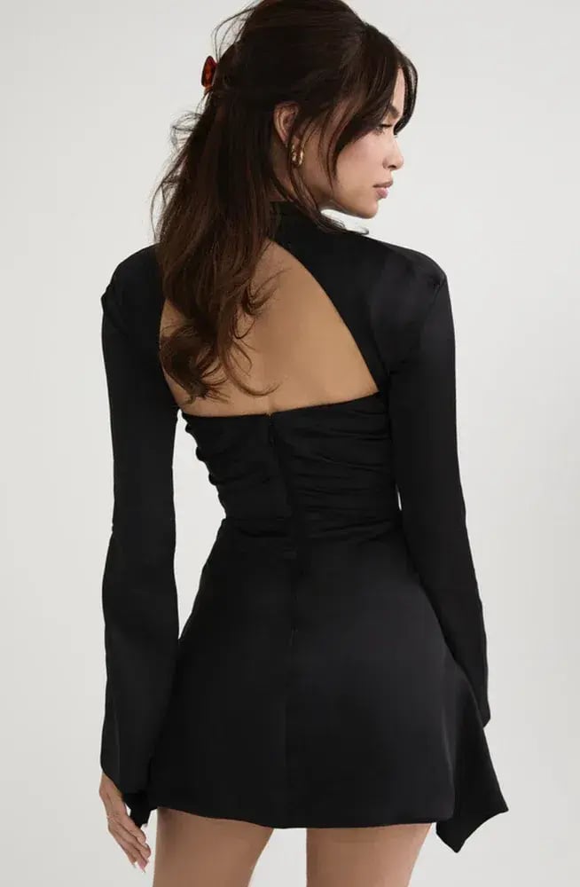 House Of CB Toira Dress Black Size L/ Au 12 photo 3