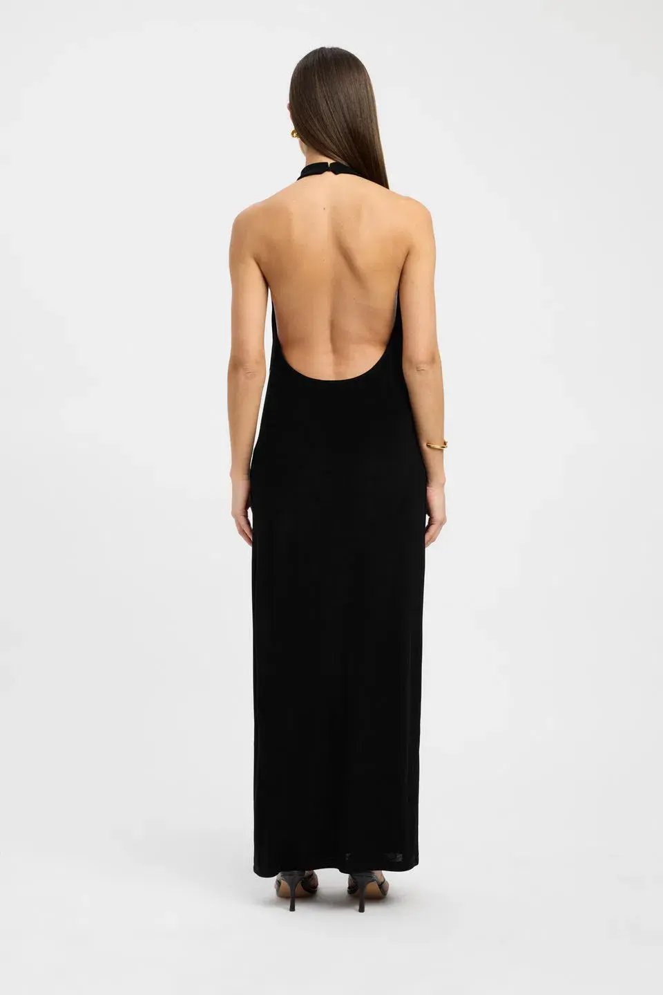 Kookai Erika Halter Dress Black Size 6 photo 3