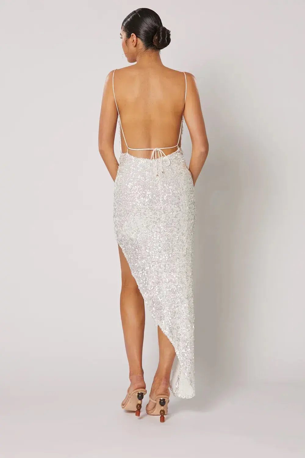Winona Asha Asymmetrical Dress Size Xs Or/Au  6 photo 4
