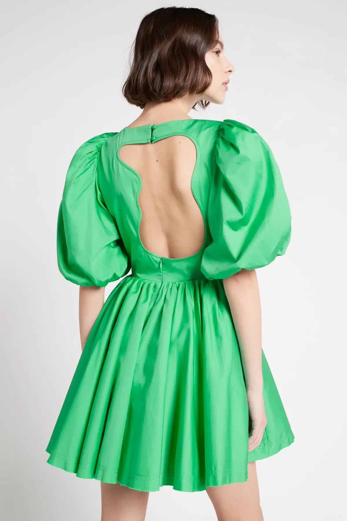 Aje Colette Abstract Cut Out Mini Dress Green Size 8 photo 2