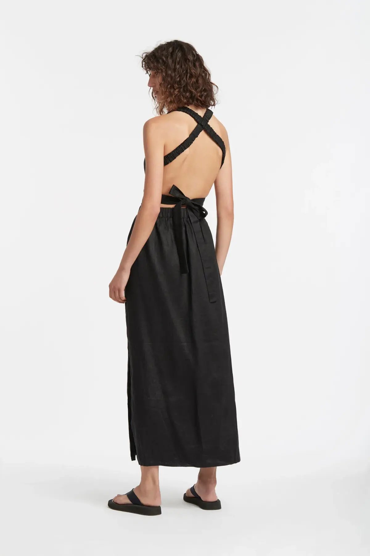 Sir the Label Alexandre Tie Knot Dress Black Size AU 8/ Size 1 photo 2