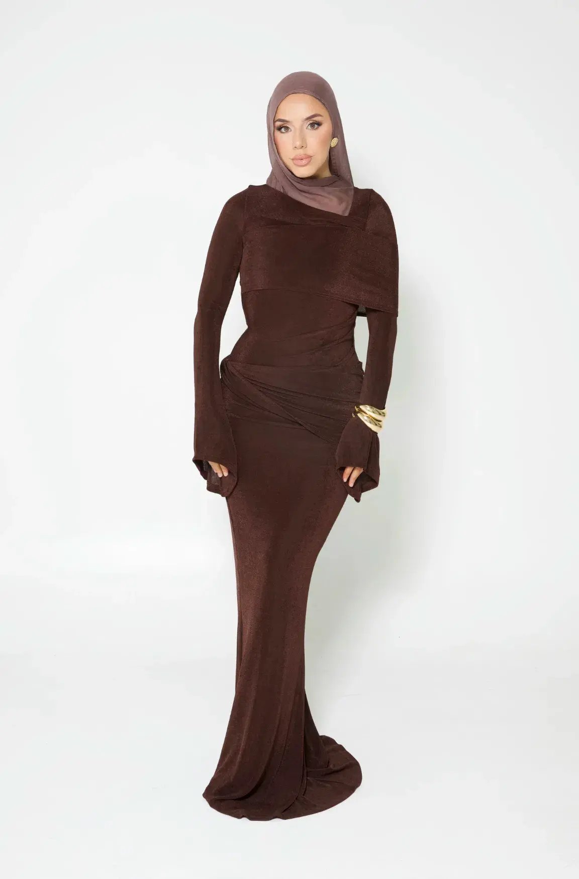 Alaía Muse Elira Maxi Dress Brown Size S / AU 8 photo 5