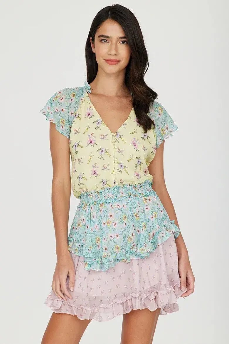 Yumi Kim Milly Dress Multi Floral Size S/AU 10 photo 2