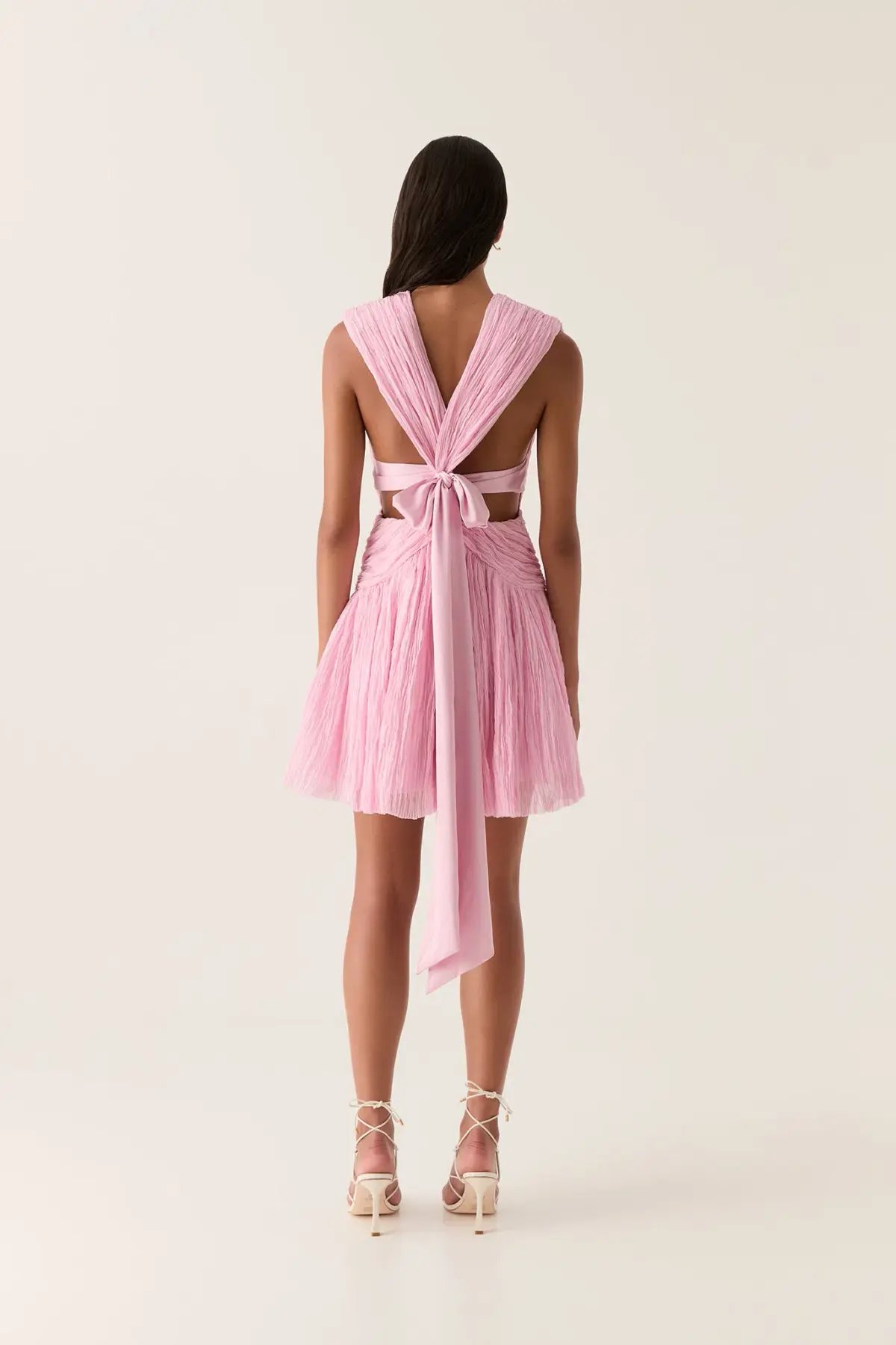 Aje Escapist Mini Dress Flash Pink Size 12 photo 4
