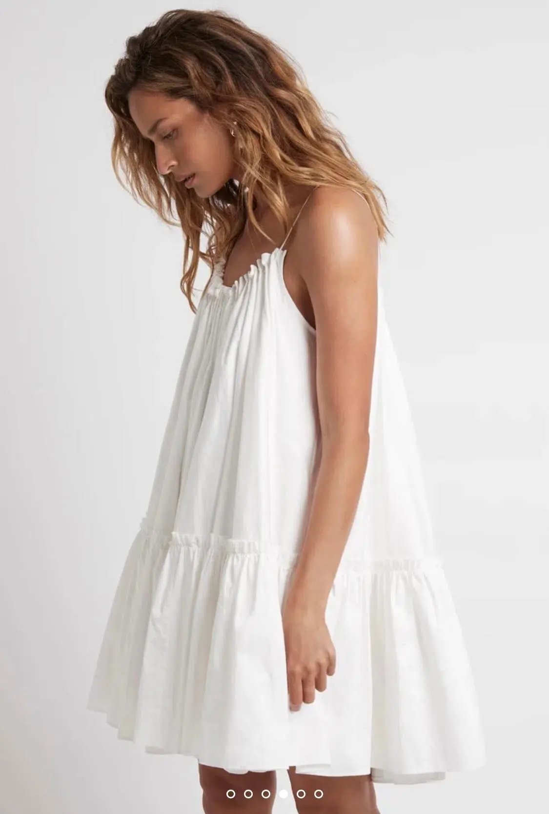 Aje Midsummer Swing Mini Dress Ivory Size 8 photo 4