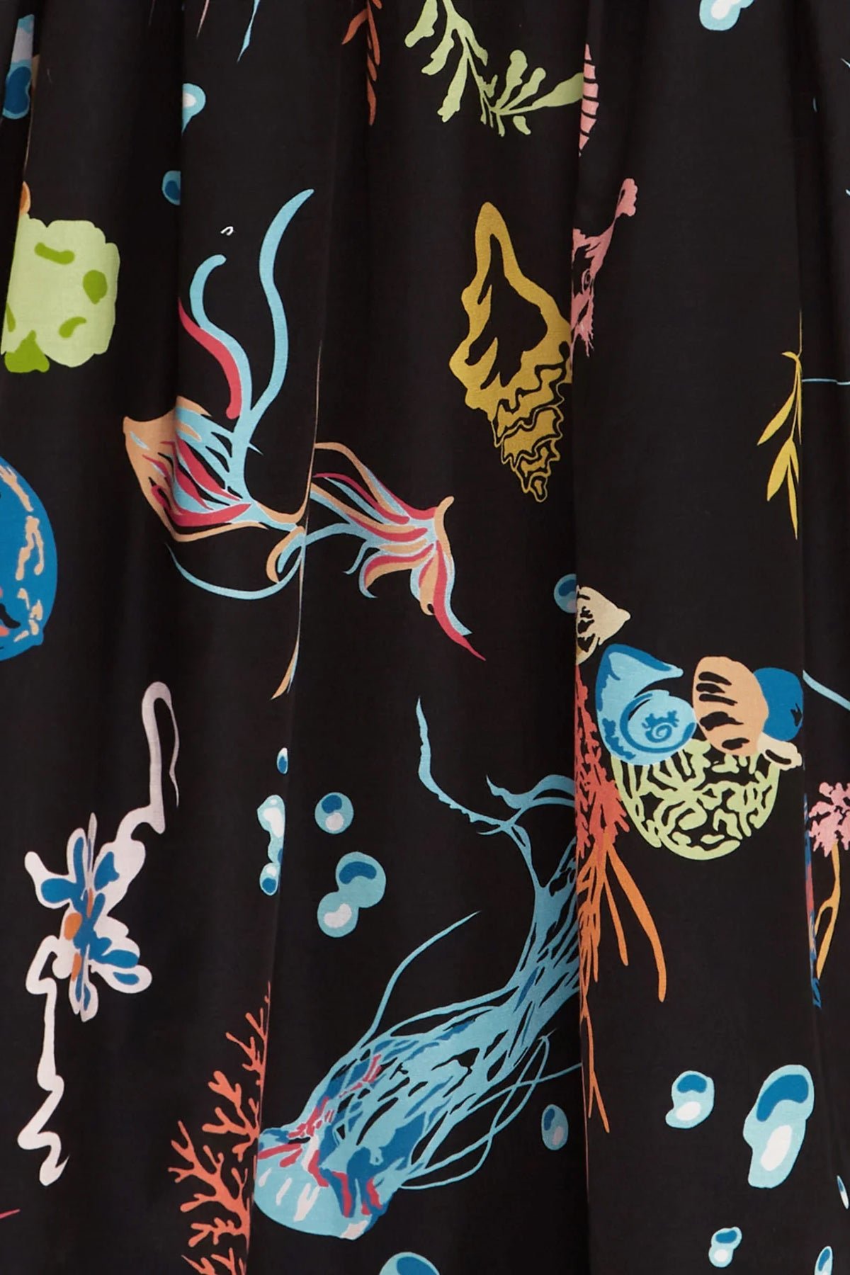 LEO LIN LEANNE BUSTIER MIDI DRESS - TWILIGHT PRINT IN BLACK photo 7