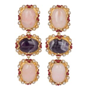 Christie Nicolaides Allegra Earrings Rose Quartz photo 3