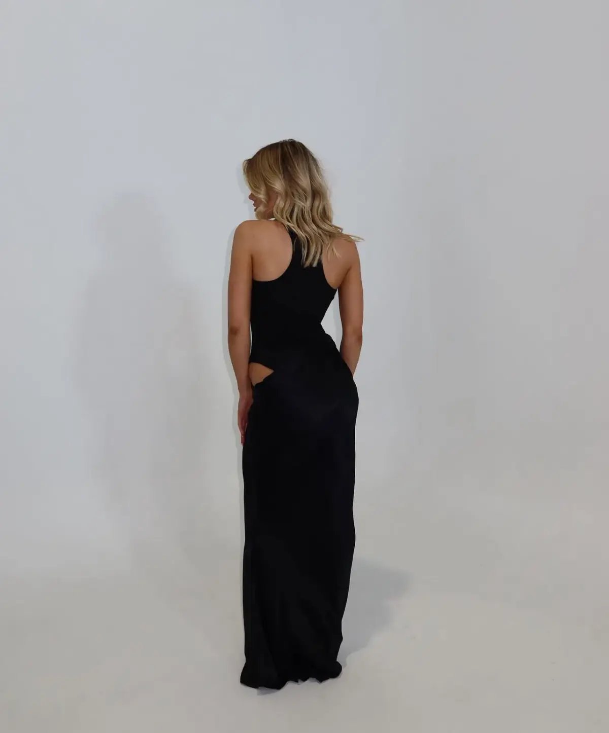 Camila Coelho Estella Maxi Dress Black Size 6 photo 2