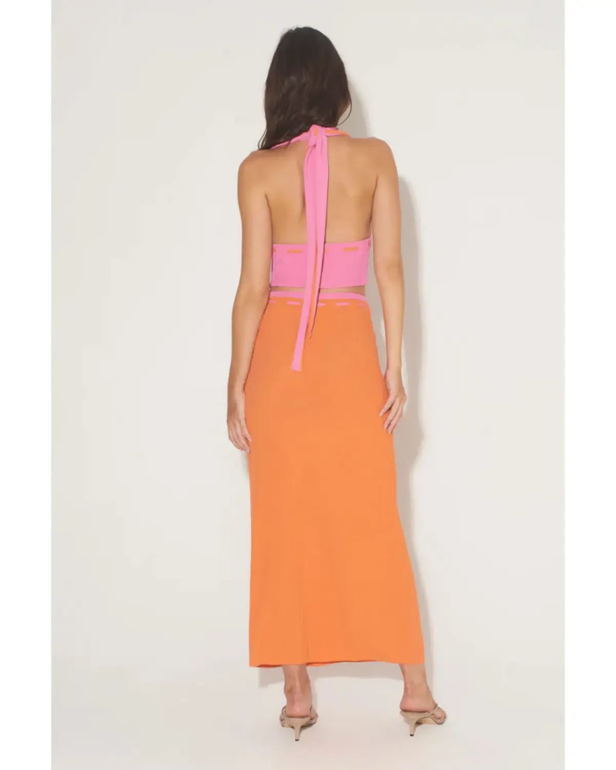 Hansen & Gretel Frankie Top Size XXS / AU 4 and Lacey Skirt Size XS / AU 6 Set Grapefruit photo 3