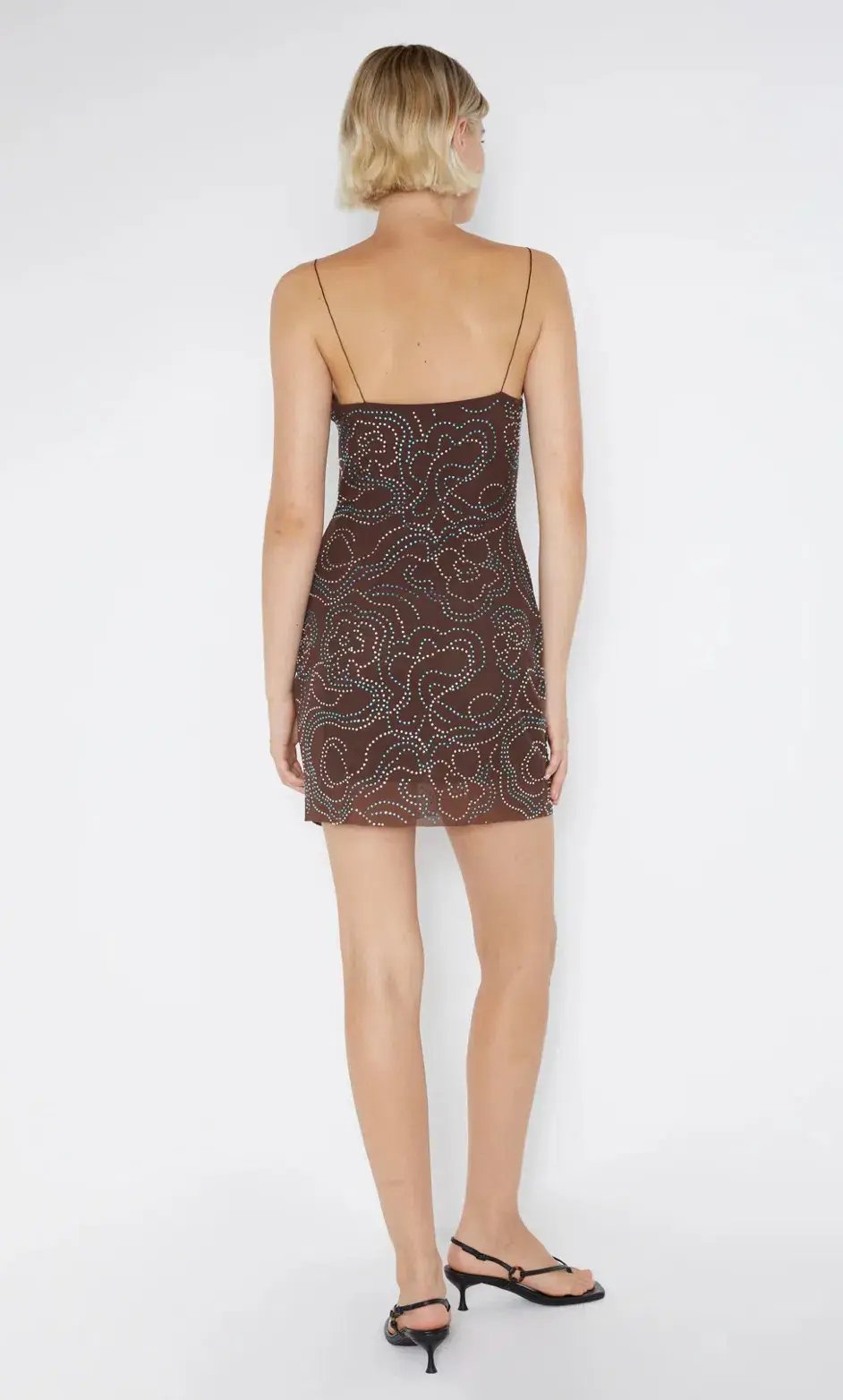 Bec & Bridge Alize Singlet Mini Dress Espresso Brown Size 8 photo 3
