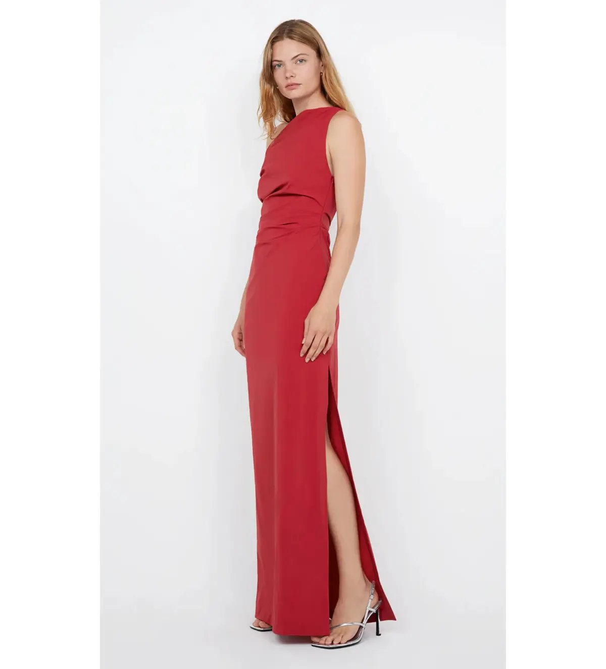 Bec and Bridge Angelina Asym Maxi Dress in Cherry Size S /  AU 8 photo 2